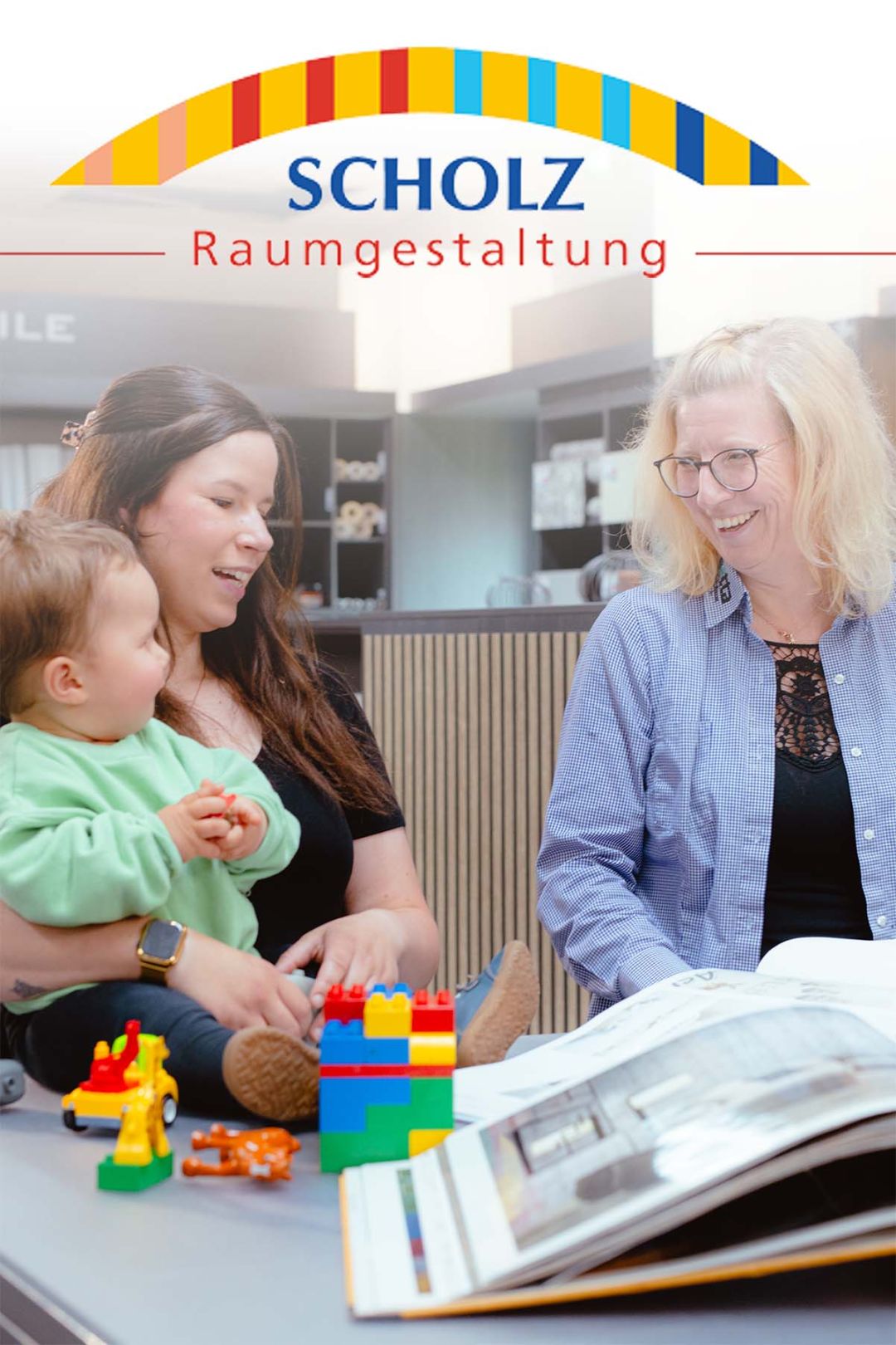 Beratung einer Familie bei Scholz Raumgestaltung